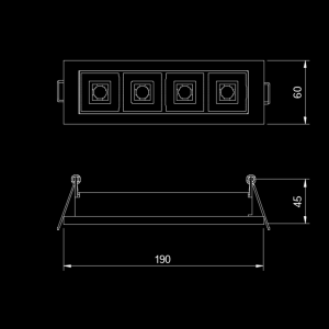 Wood Linear Downlight