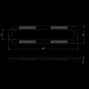 Wood Linear Twin